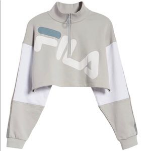 FILA Kaia 1/2 Zip Cropped Sweatshirt